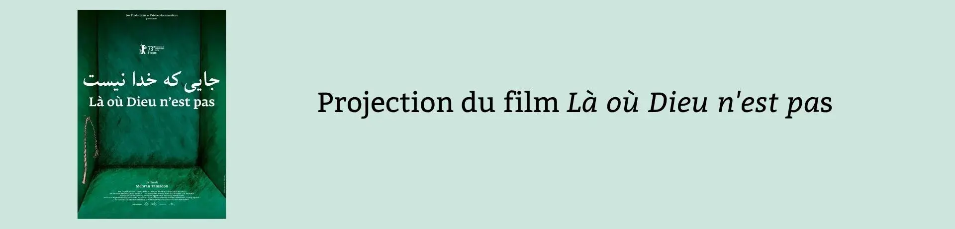 Projection du film Là où Dieu n'est pas