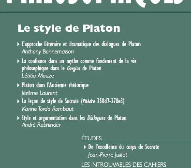 Le style de Platon